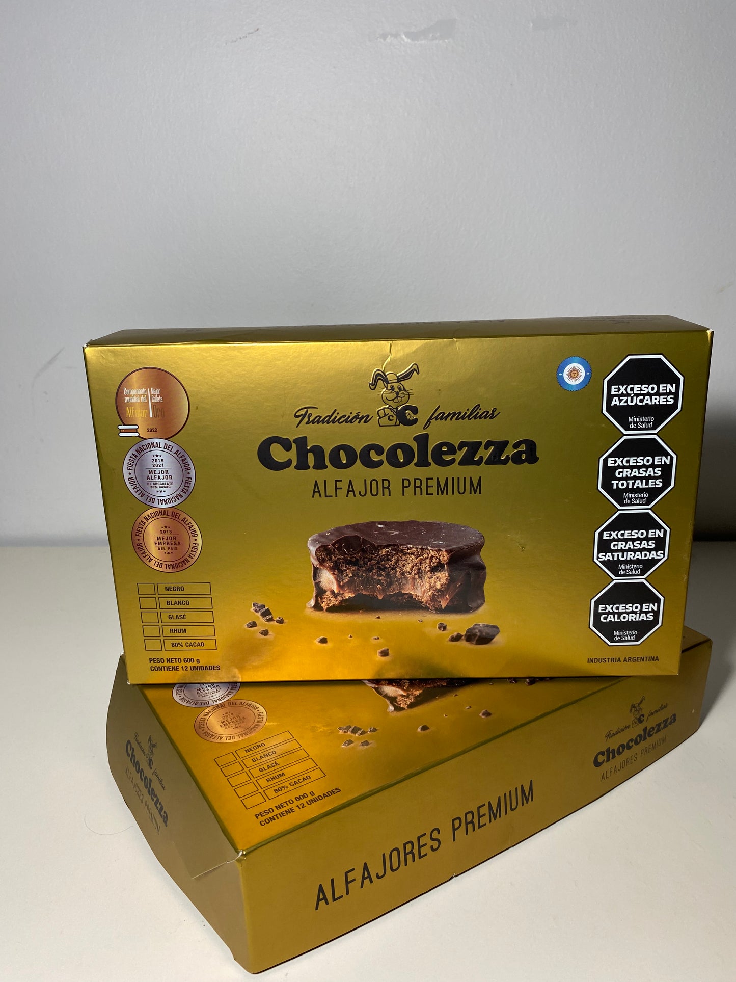 Caja 12 Alfajores  Premium Chocolezza