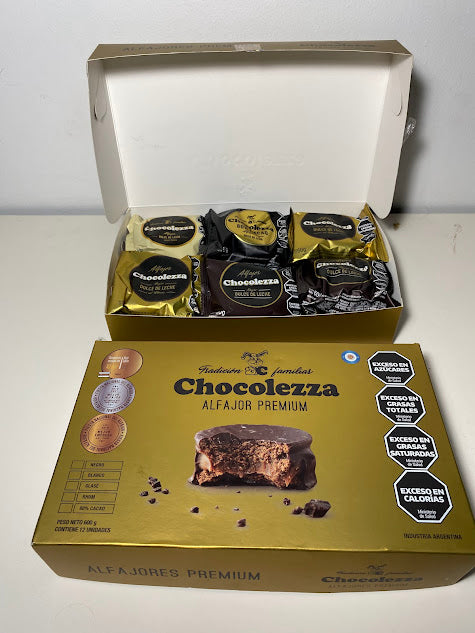 Caja 12 Alfajores  Premium Chocolezza